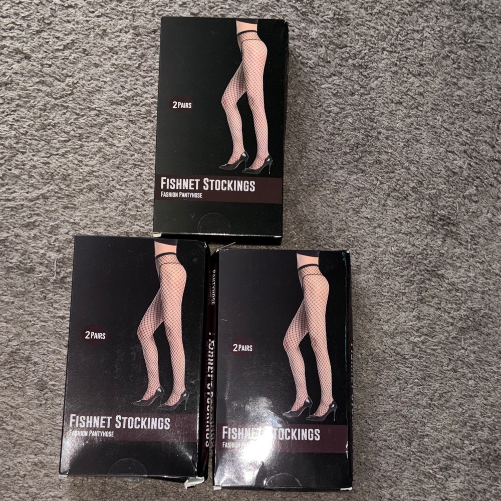 Classic Black Fishnet Stockings